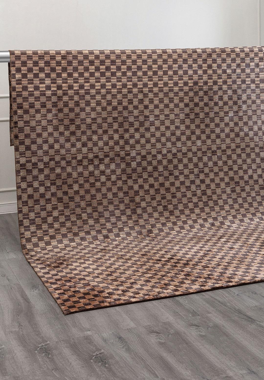 MOSAIC CHARCOAL - DARK GREY - COPPER - GREY RUG