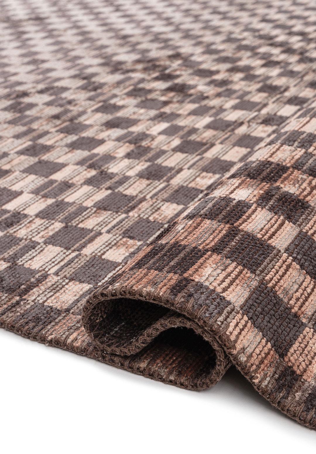 MOSAIC CHARCOAL - DARK GREY - COPPER - GREY RUG