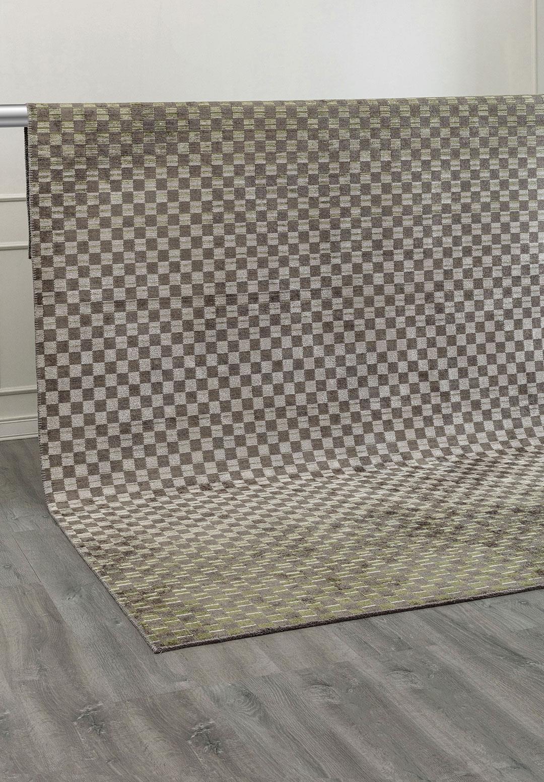 MOSAIC ANTHRACITE - KHAKI - GREEN - BONE RUG