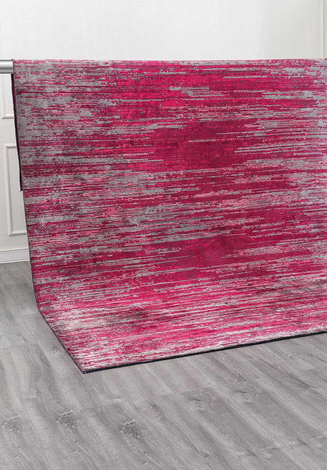 TWILIGHT LIGHT GREY - FUSCHIA - MAGENTA RUG