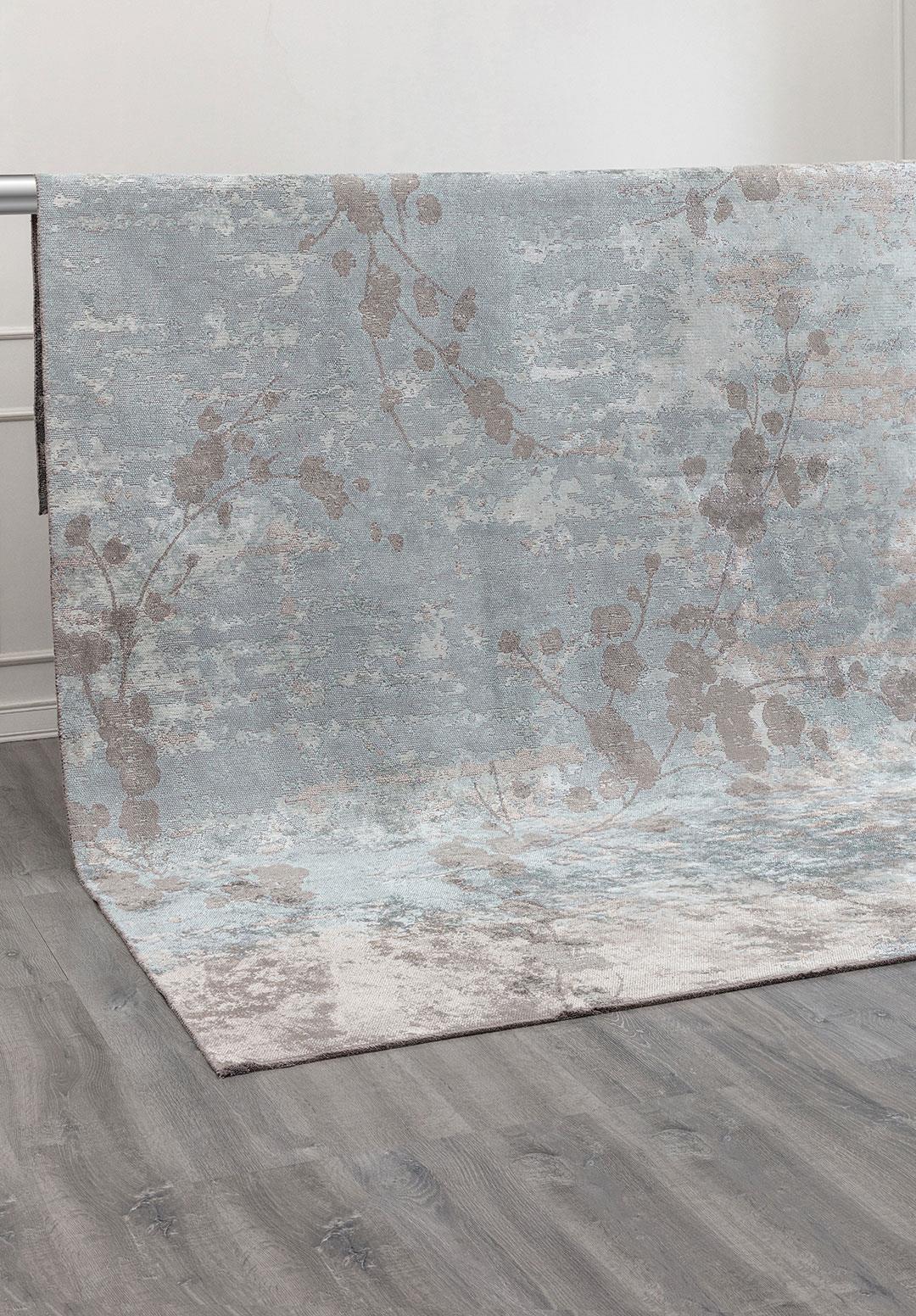 BLOSSOM GREY - ICE BLUE - LIGHT CREAM RUG