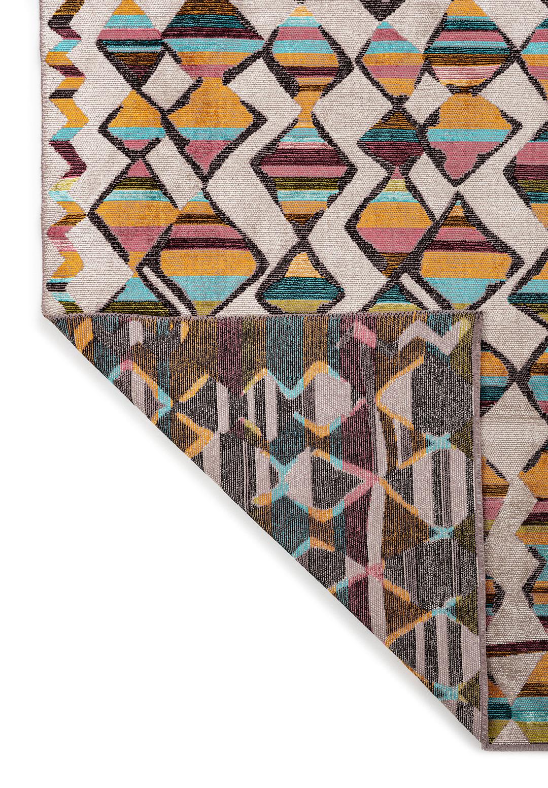 VISION MUSTARD - BLACK - LIGHT CREAM - ROSE - LIGHT GREY - KIWI RUG