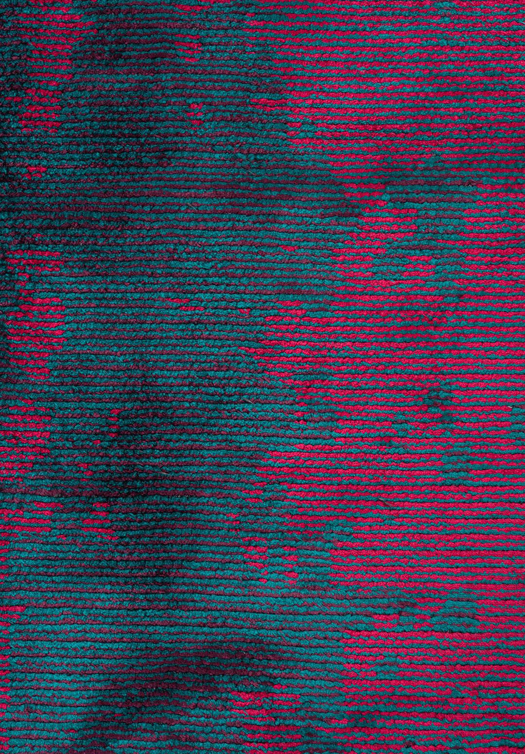 HORIZON DARK TURQUOISE - DARK DAMSON - MAGENTA RUG