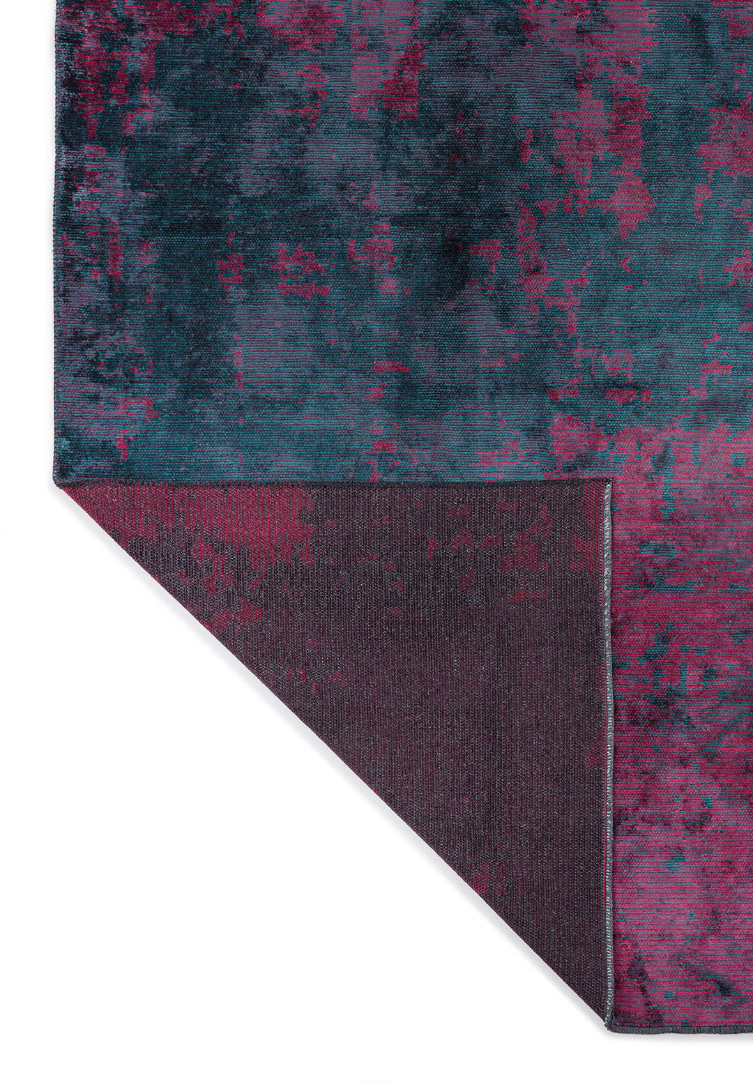 HORIZON DARK TURQUOISE - DARK DAMSON - MAGENTA RUG