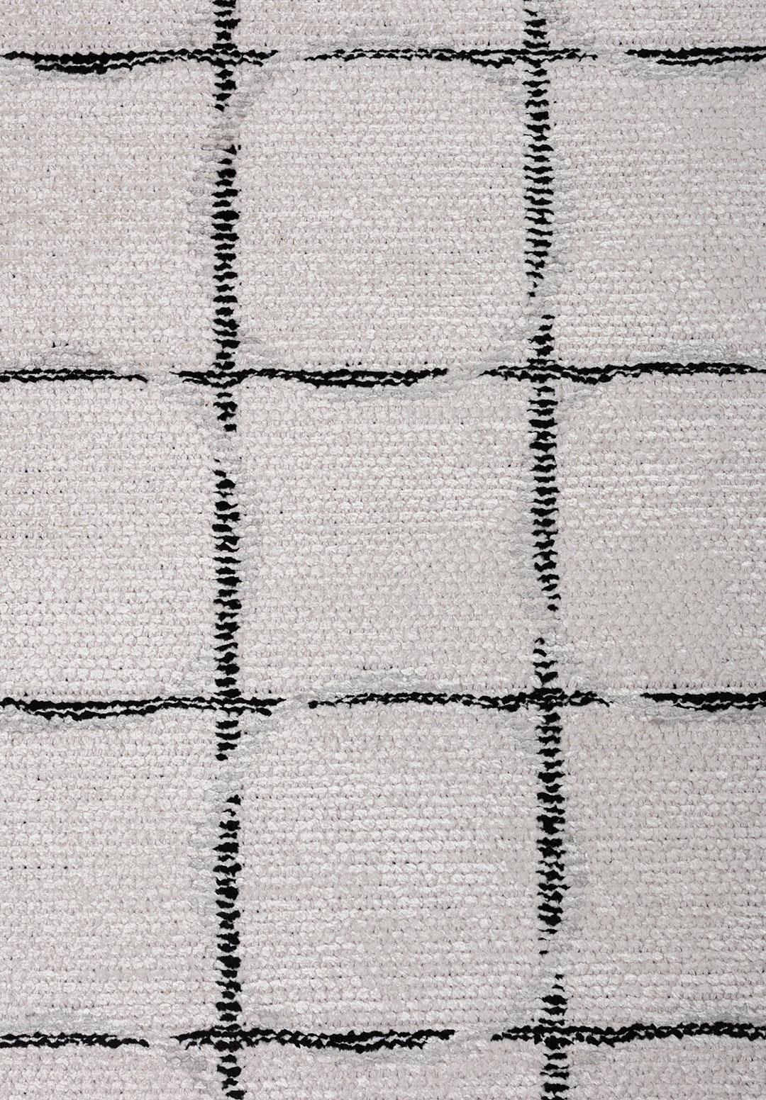 EQUINOX BLACK - LIGHT GREY - ECRU RUG