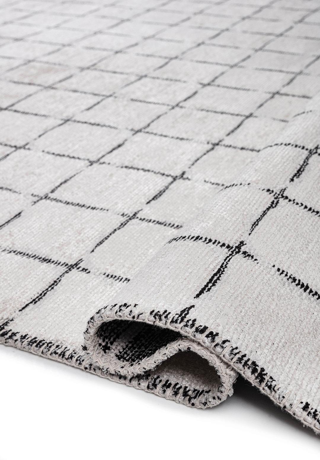 EQUINOX BLACK - LIGHT GREY - ECRU RUG