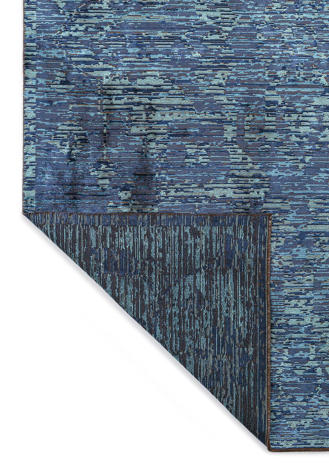 THALIA DARK NAVY - TURQUOISE - NAVY BLUE RUG