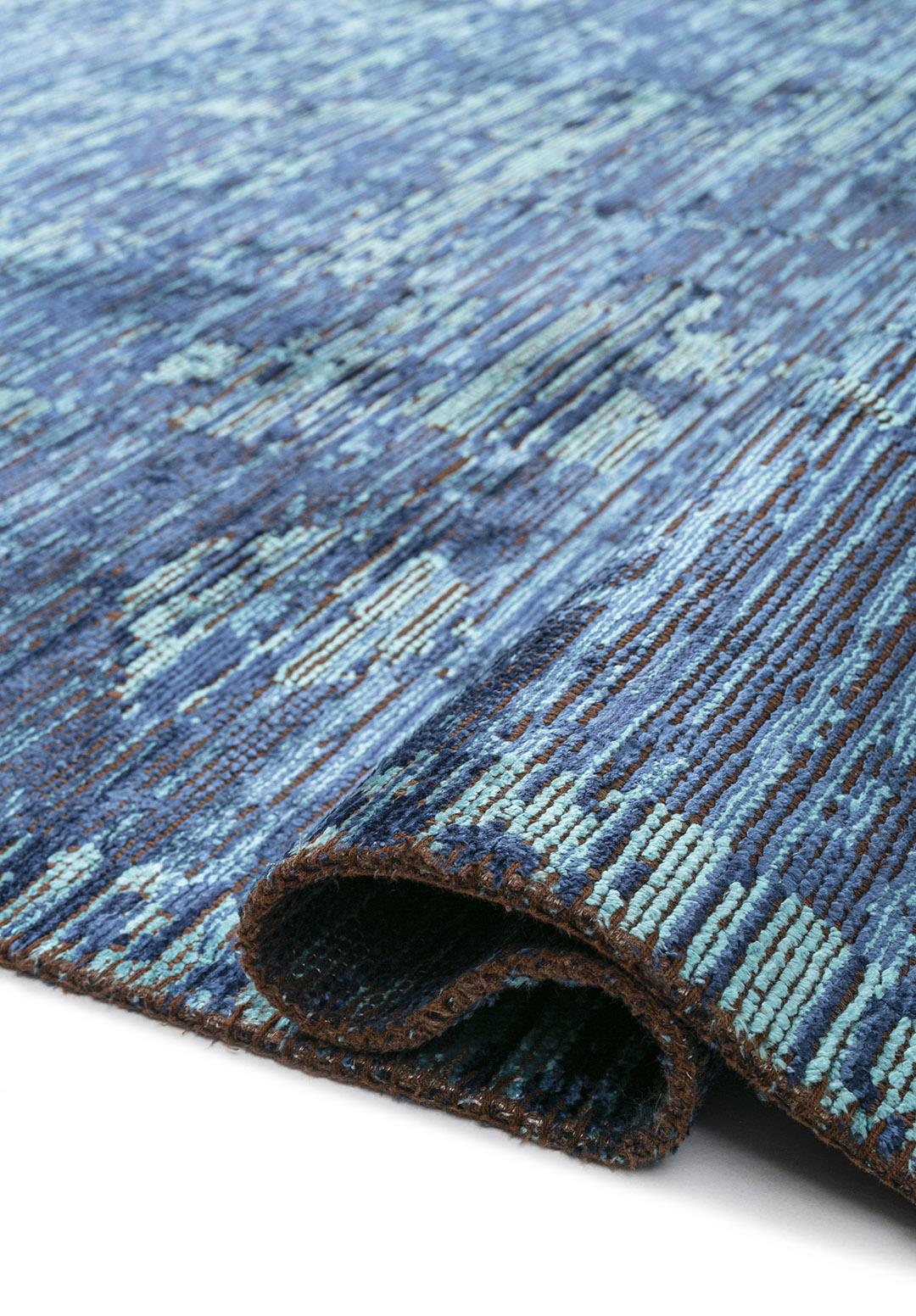 THALIA DARK NAVY - TURQUOISE - NAVY BLUE RUG