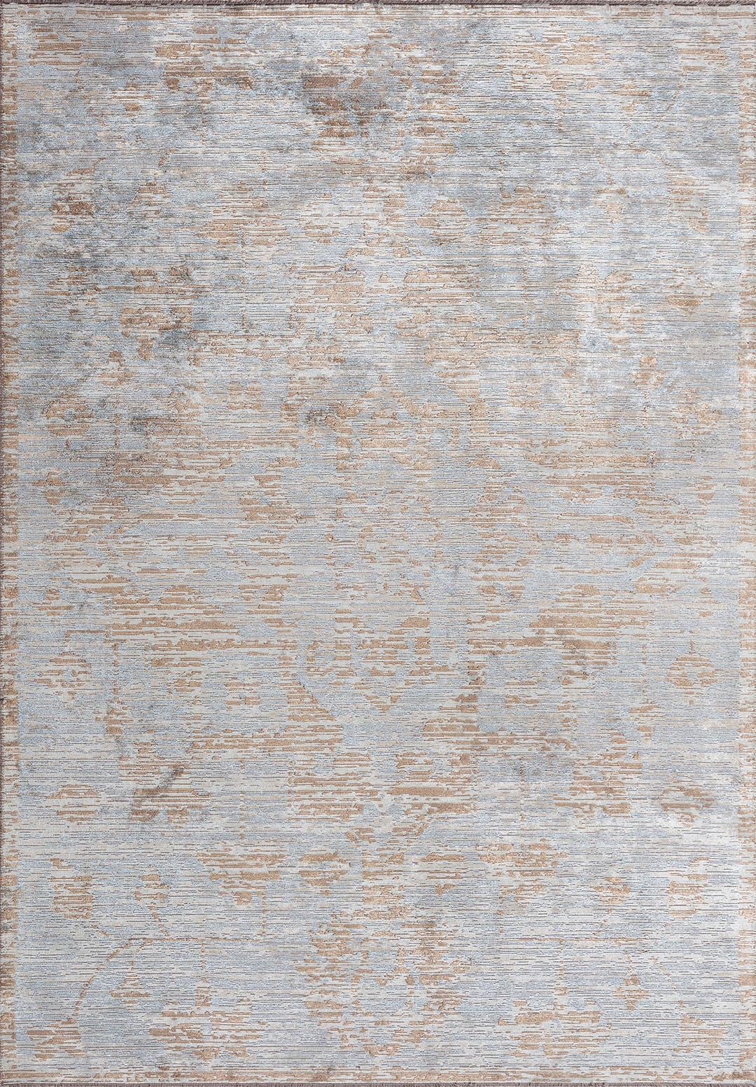THALIA BEIGE - DARK BEIGE - ICE BLUE RUG