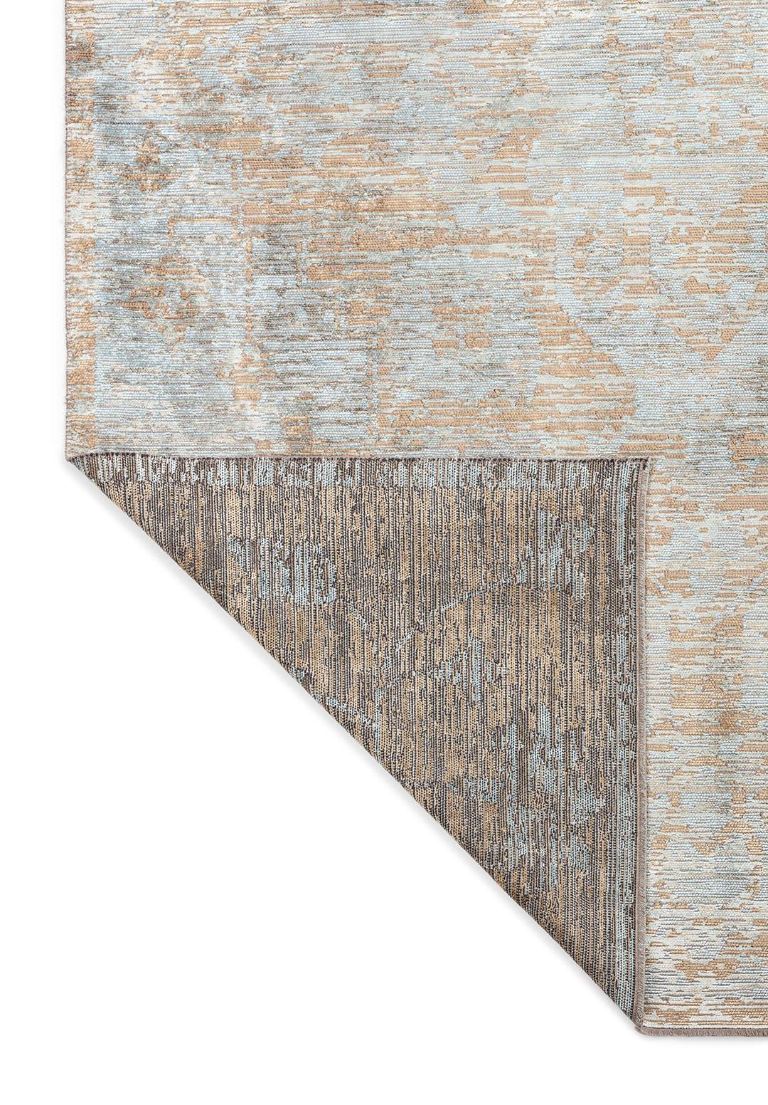 THALIA BEIGE - DARK BEIGE - ICE BLUE RUG