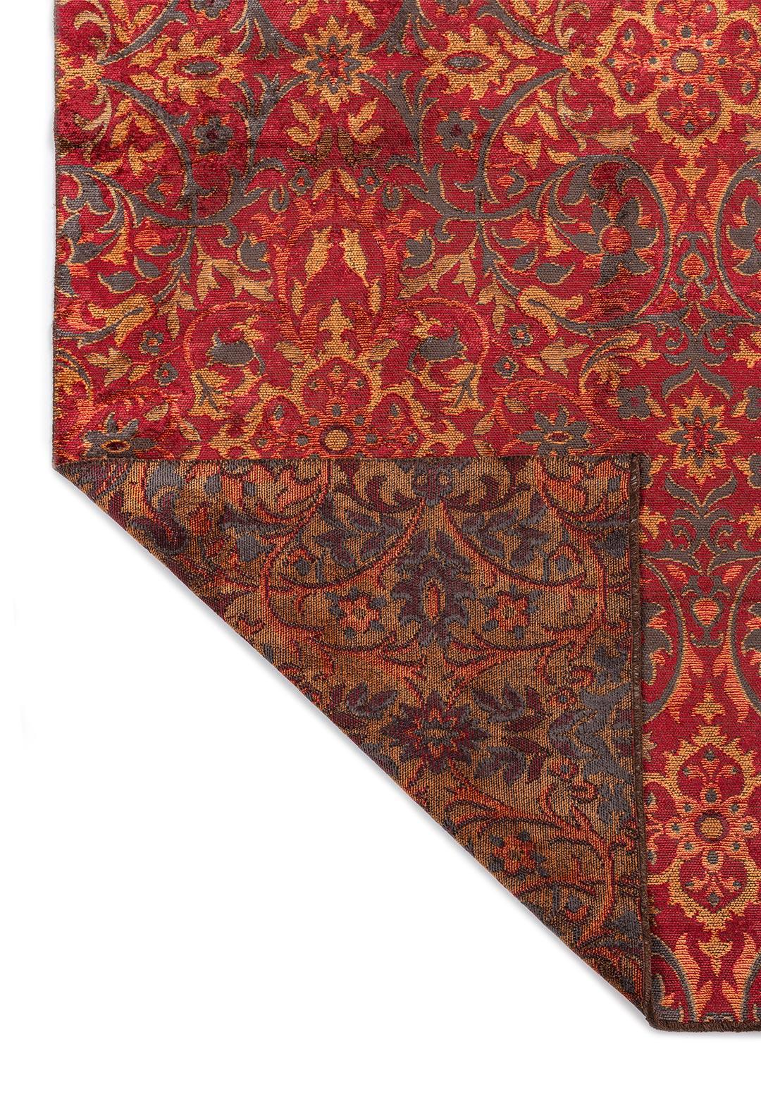 VIOLETTA RED - ORANGE - CHARCOAL RUG