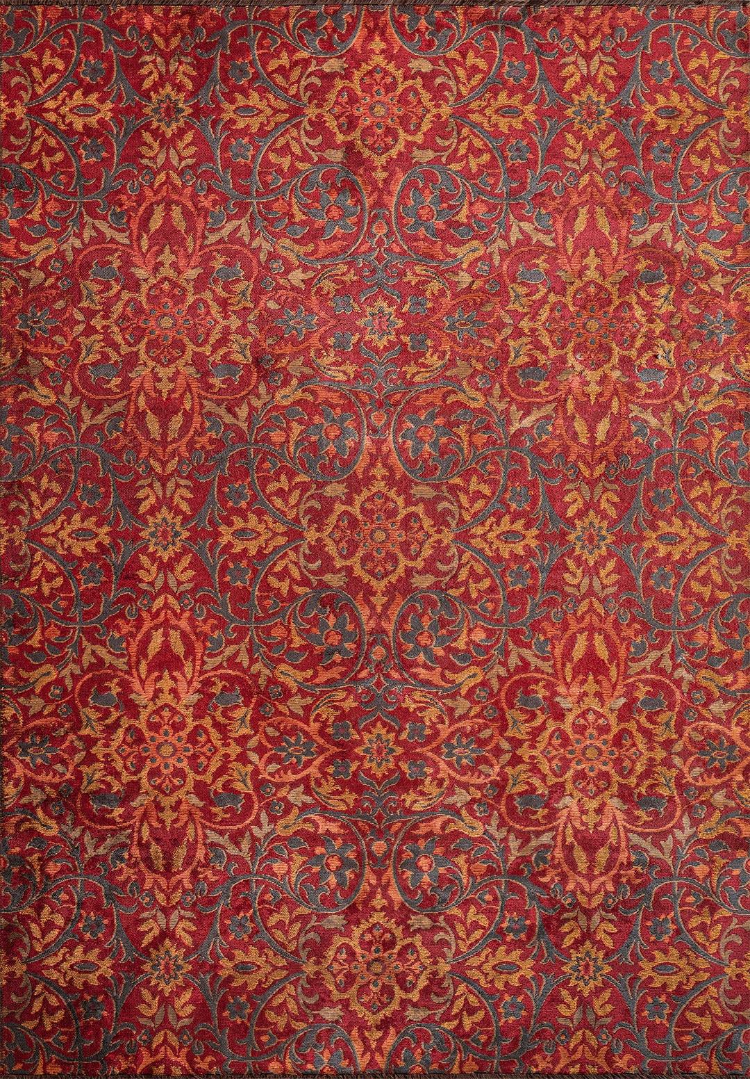 VIOLETTA RED - ORANGE - CHARCOAL RUG