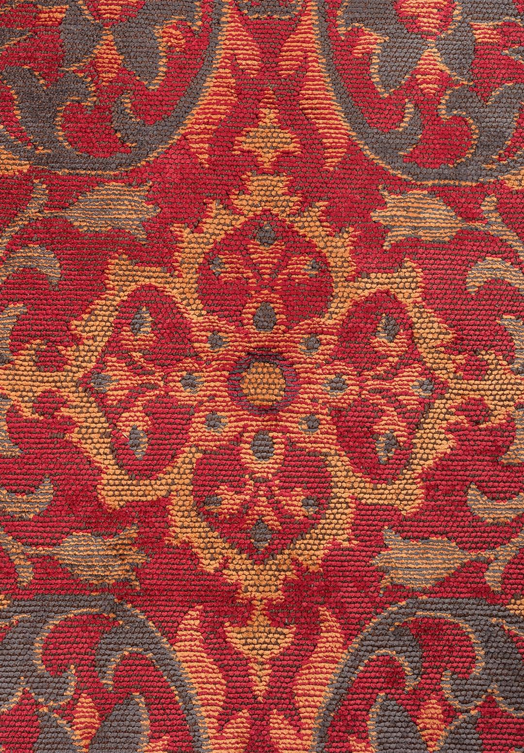 VIOLETTA RED - ORANGE - CHARCOAL RUG