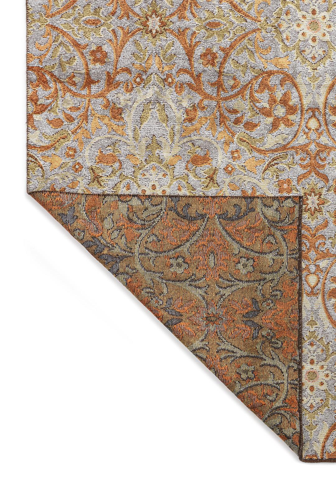 VIOLETTA ICE BLUE - OLIVE GREEN - TERRA RUG