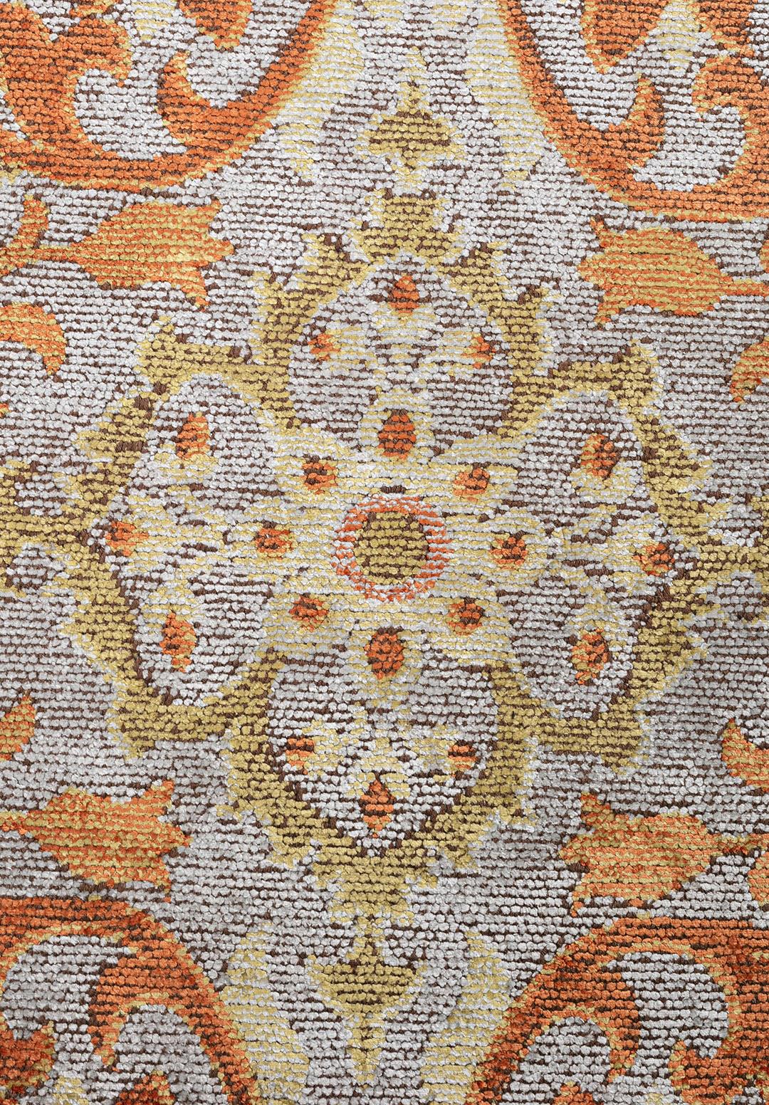 VIOLETTA ICE BLUE - OLIVE GREEN - TERRA RUG