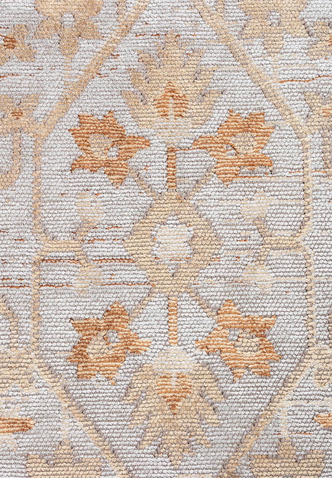 FLEUR CACAO - DARK BEIGE - LIGHT GREY RUG