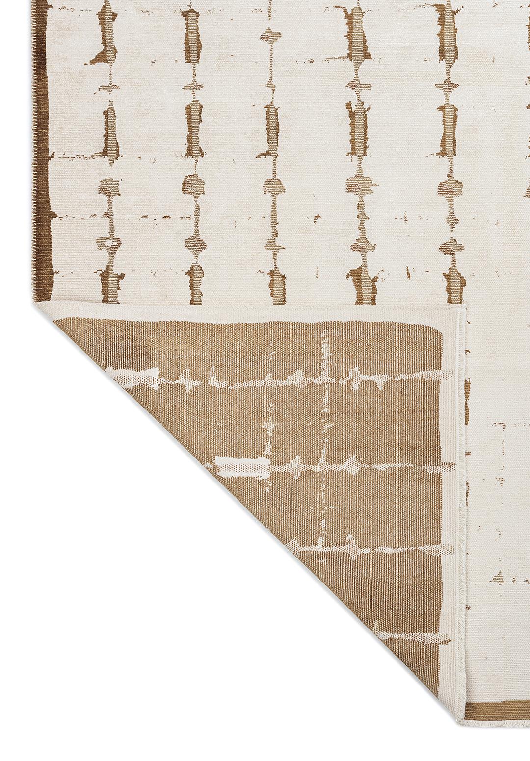 MAYA CACAO - LIGHT BROWN - LIGHT CREAM RUG