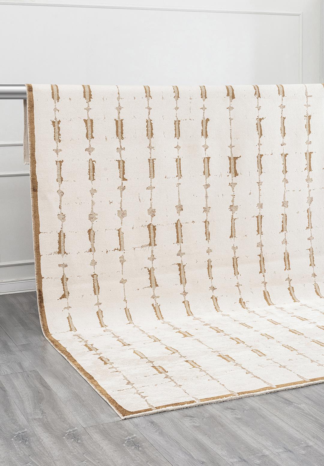 MAYA CACAO - LIGHT BROWN - LIGHT CREAM RUG