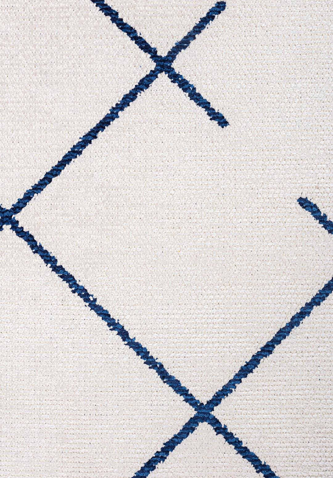 FUSE NAVY BLUE - DARK NAVY - ECRU RUG