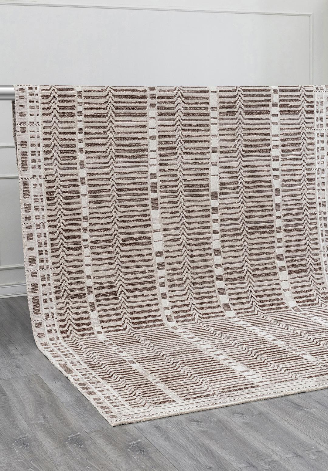 INCA DARK BROWN - STONE - ECRU RUG