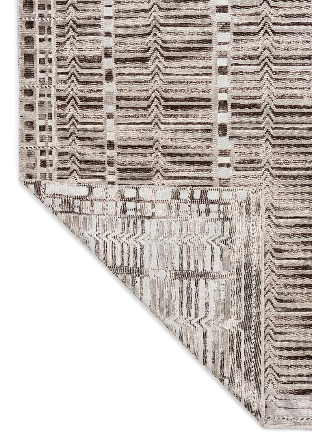 INCA DARK BROWN - STONE - ECRU RUG