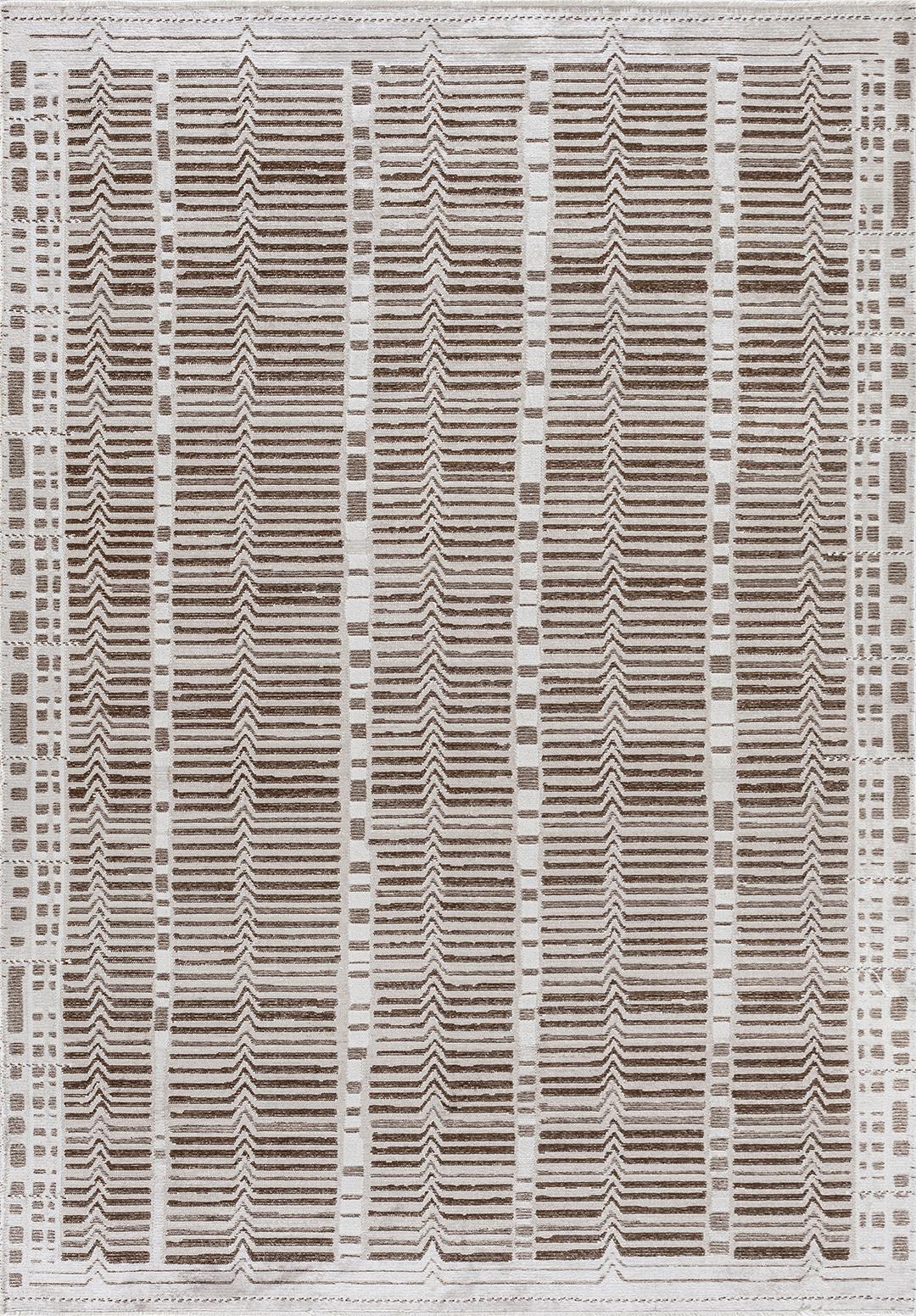 INCA DARK BROWN - STONE - ECRU RUG