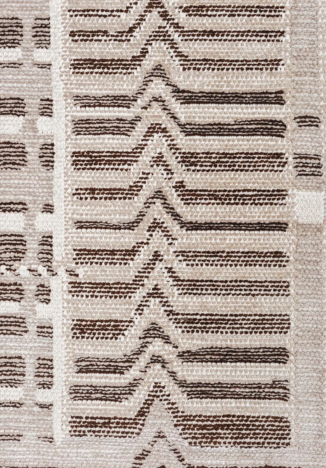 INCA DARK BROWN - STONE - ECRU RUG