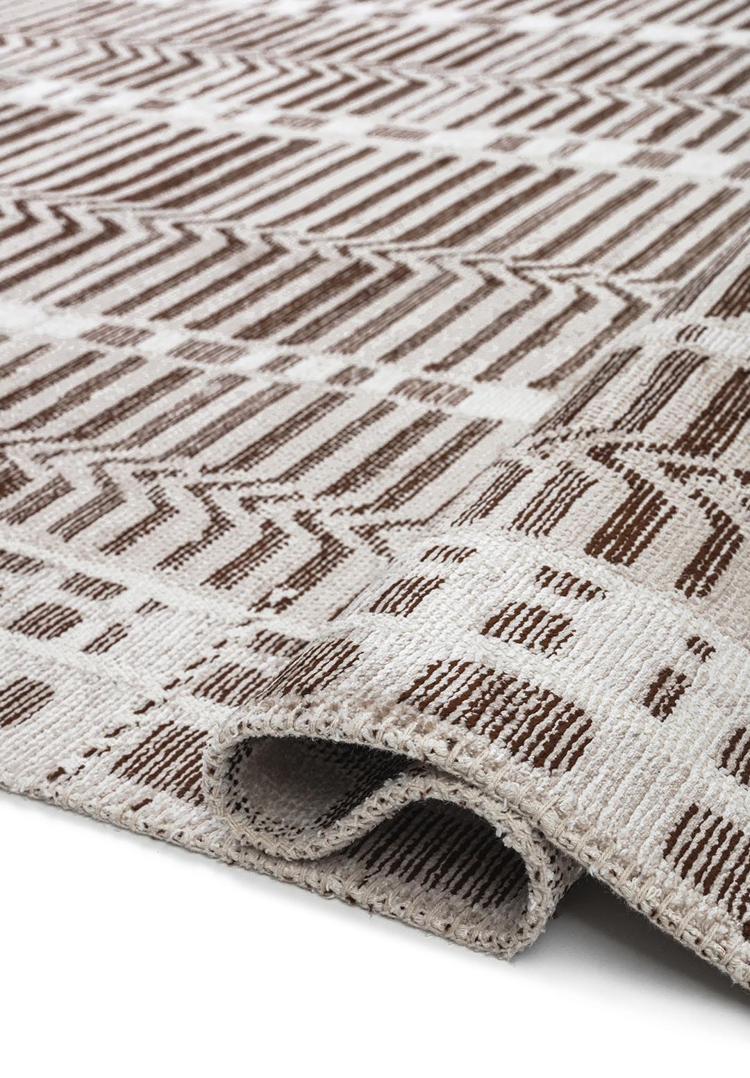 INCA DARK BROWN - STONE - ECRU RUG