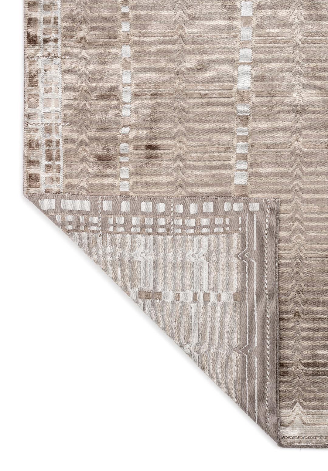 INCA NOUGAT - BEIGE - WHITE RUG