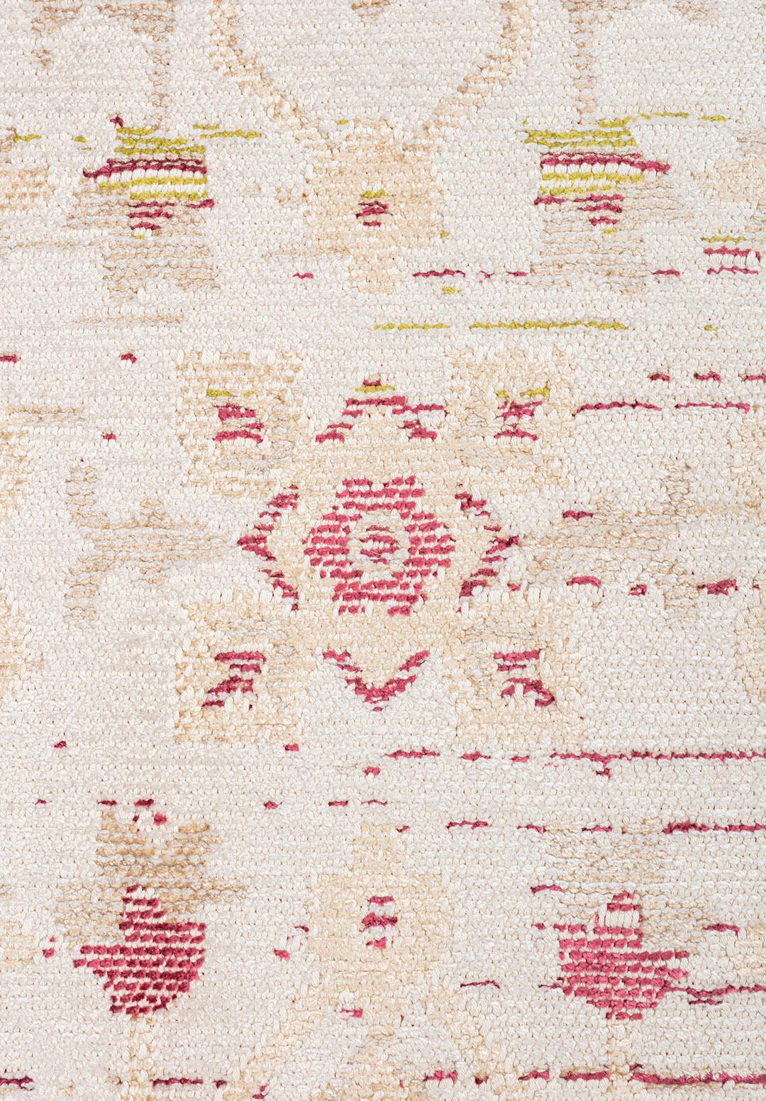 FLEUR ECRU - CREAM - ROSE - OLIVE GREEN - DAMSON RUG