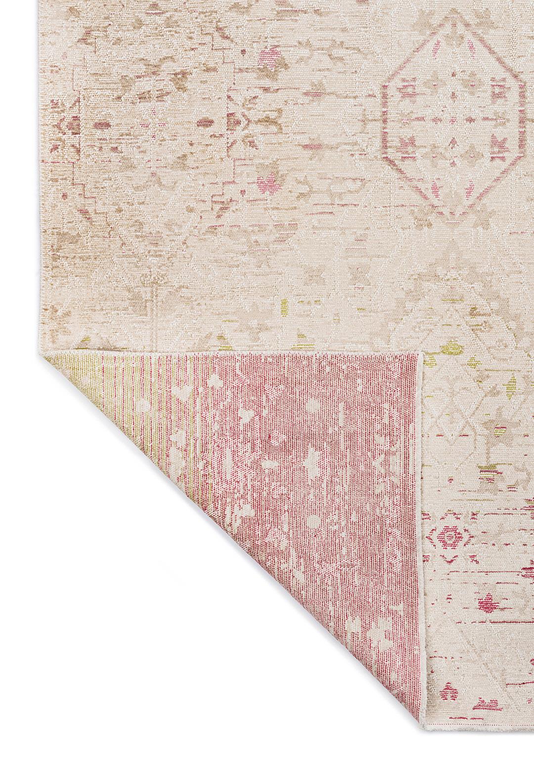 FLEUR CREAM - CREAM - ROSE - OLIVE GREEN - DAMSON RUG