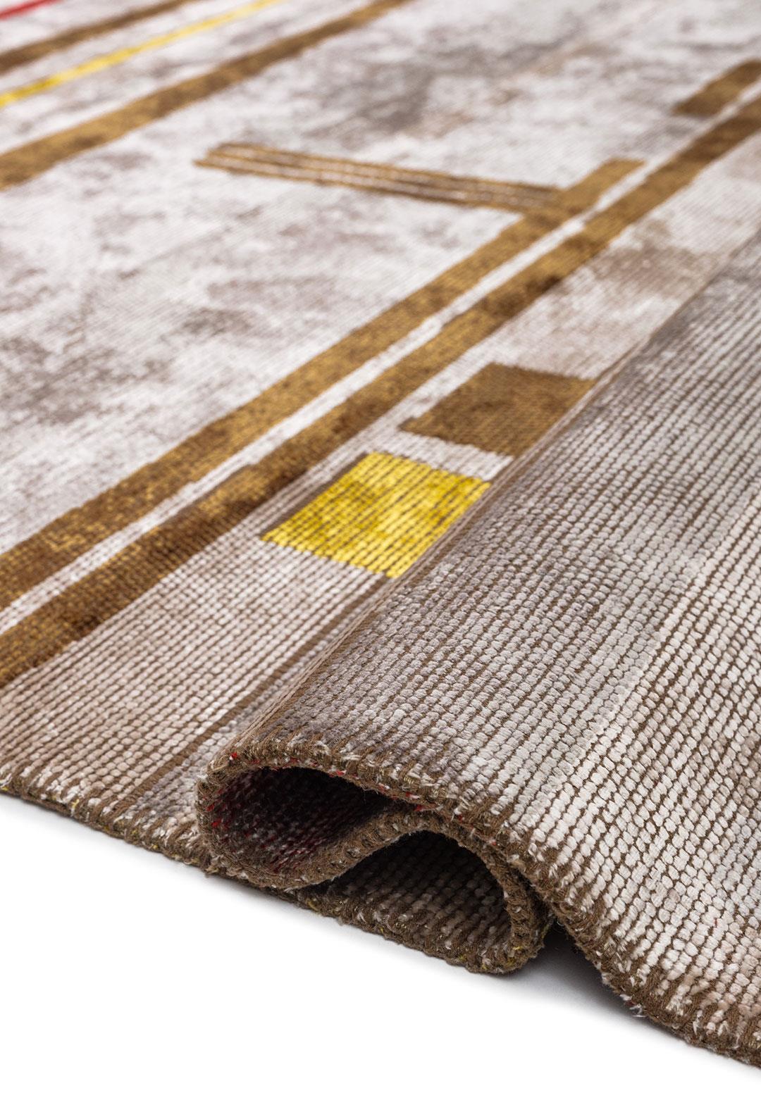 GLIDE LIGHT GREY - CACAO - YELLOW - RED - BONE - GREY RUG