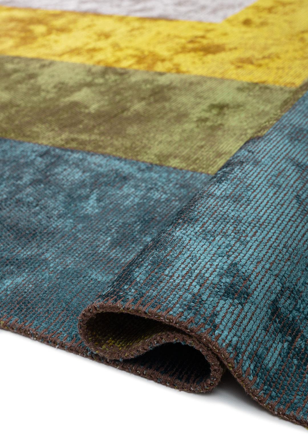 HALL PETROL - GREEN - YELLOW - BONE RUG