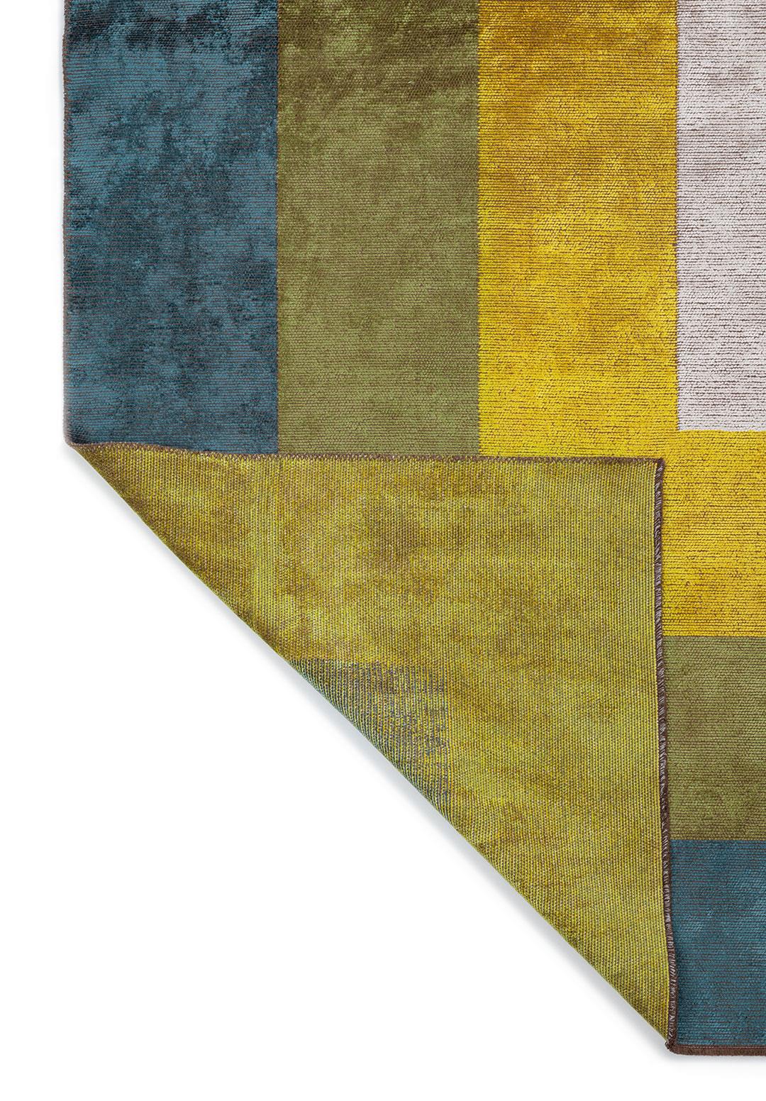 HALL PETROL - GREEN - YELLOW - BONE RUG