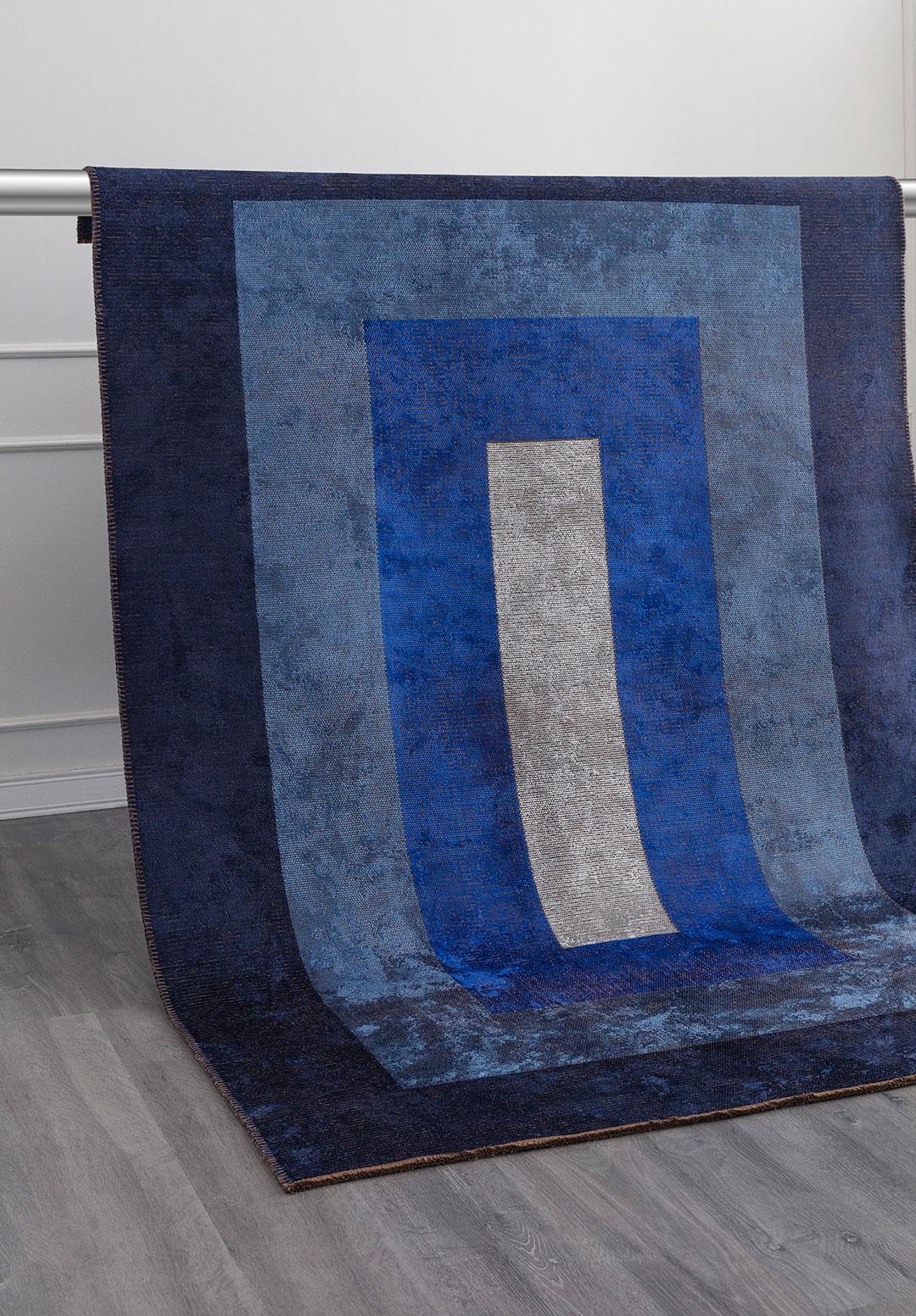 HALL DARK NAVY - NAVY BLUE - SAX BLUE - ICE BLUE RUG