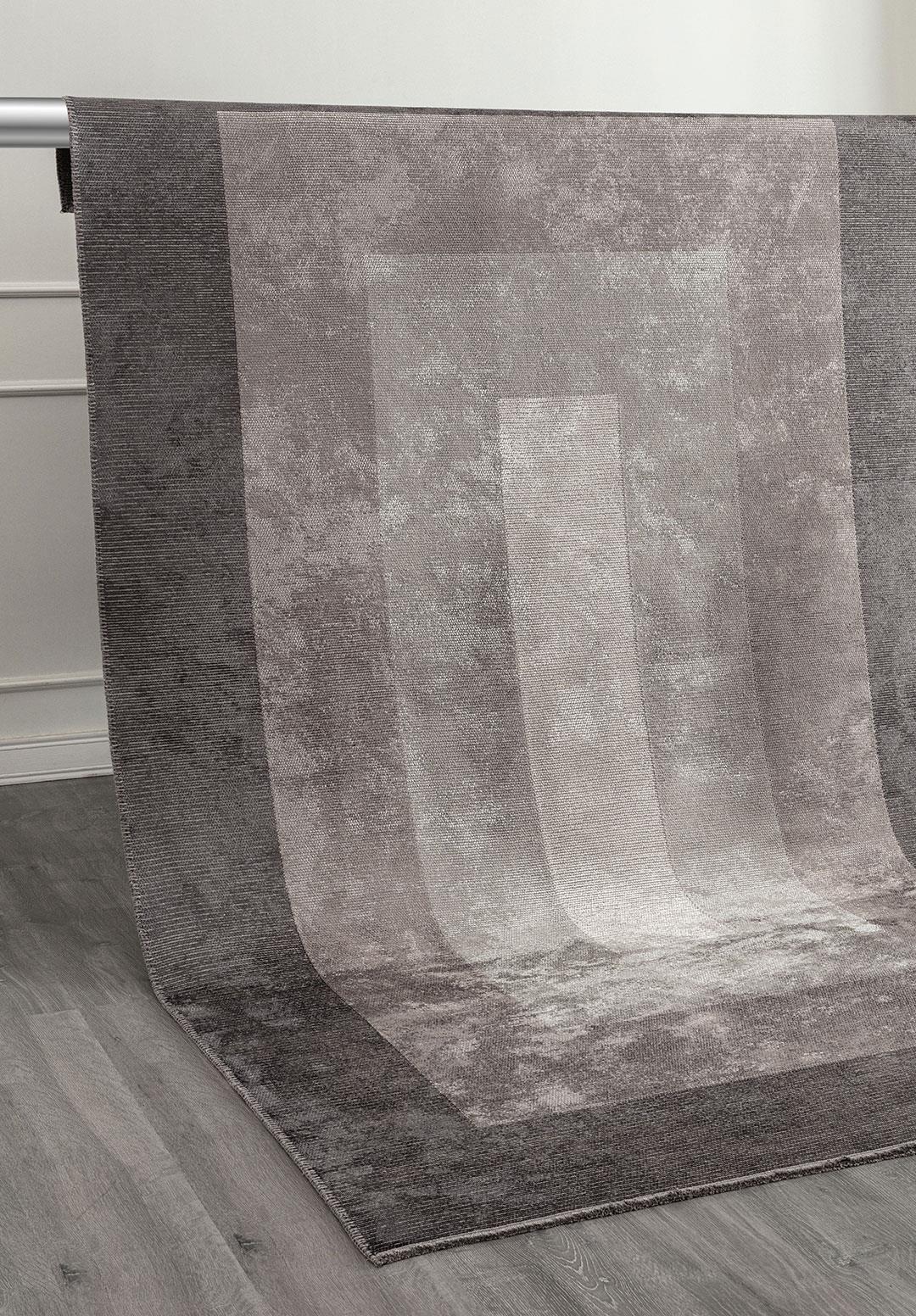 HALL CHARCOAL - DARK GREY - GREY - LIGHT CREAM RUG