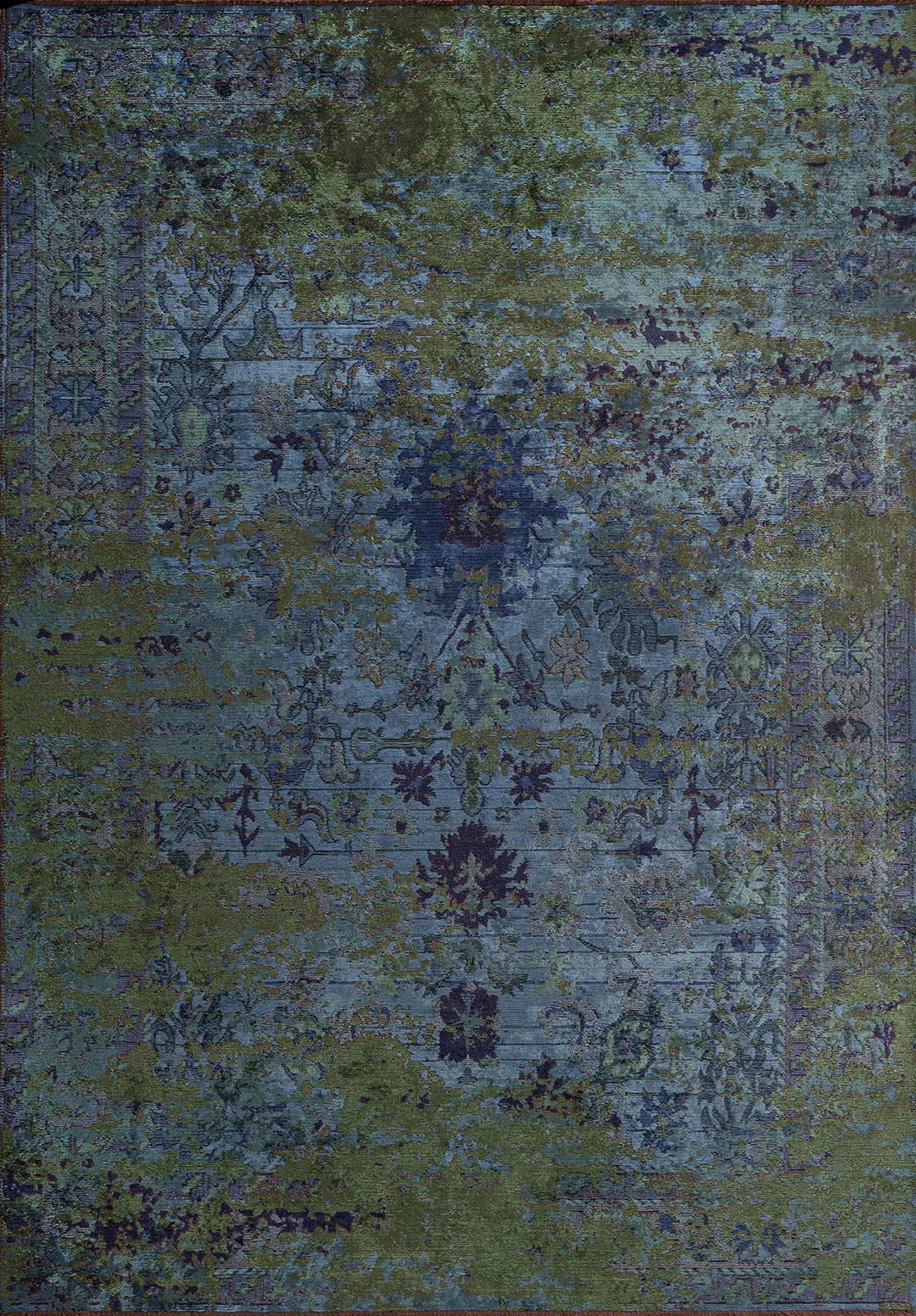 SPLENDOR ERA FOREST GREEN - NAVY BLUE - PETROL - DARK NAVY RUG