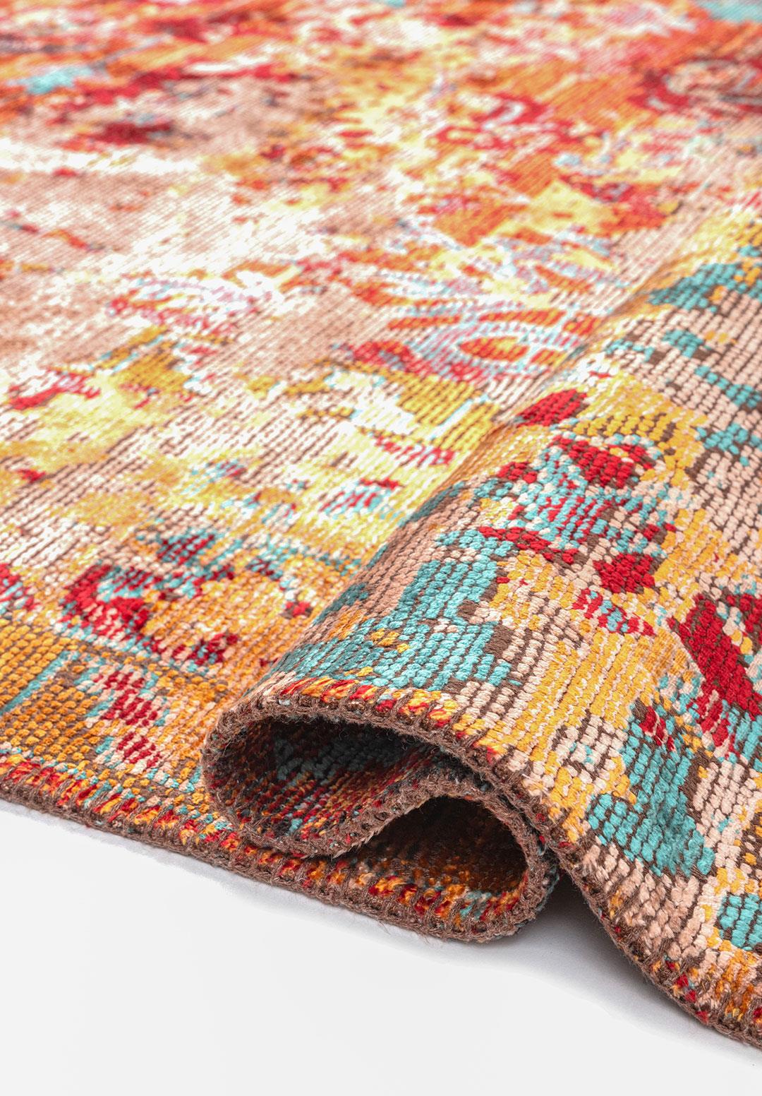 SPLENDOR ERA BONE - MUSTARD - RED - TURQUOISE RUG