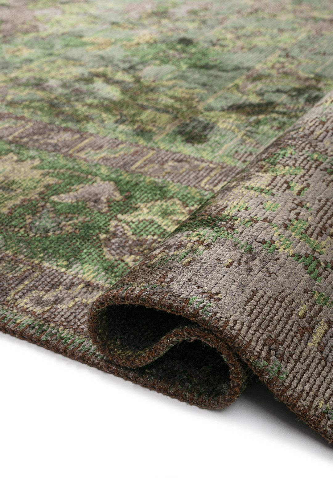 SPLENDOR ERA KHAKI - ANTHRACITE - FOREST GREEN - GREEN RUG