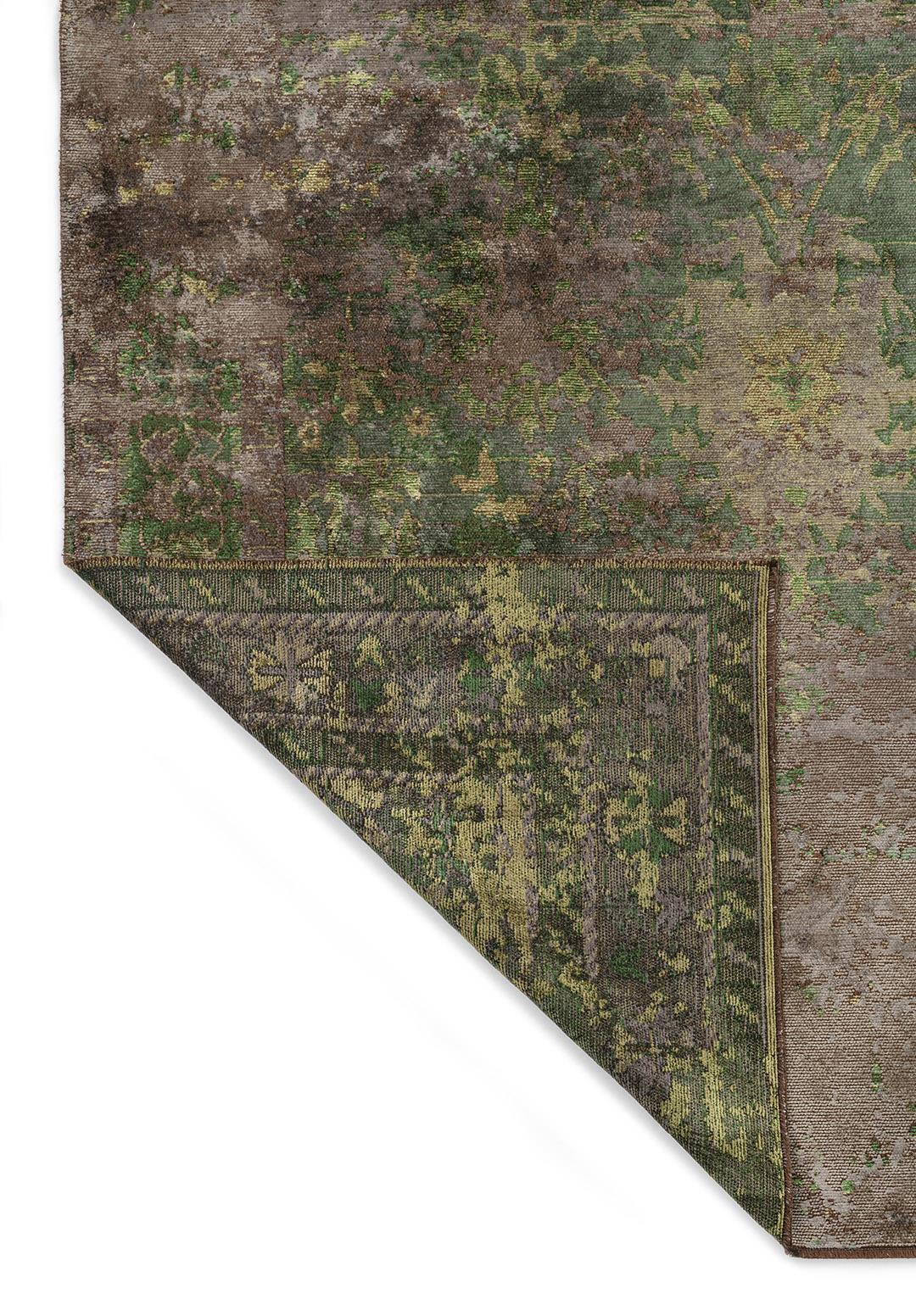 SPLENDOR ERA KHAKI - ANTHRACITE - FOREST GREEN - GREEN RUG