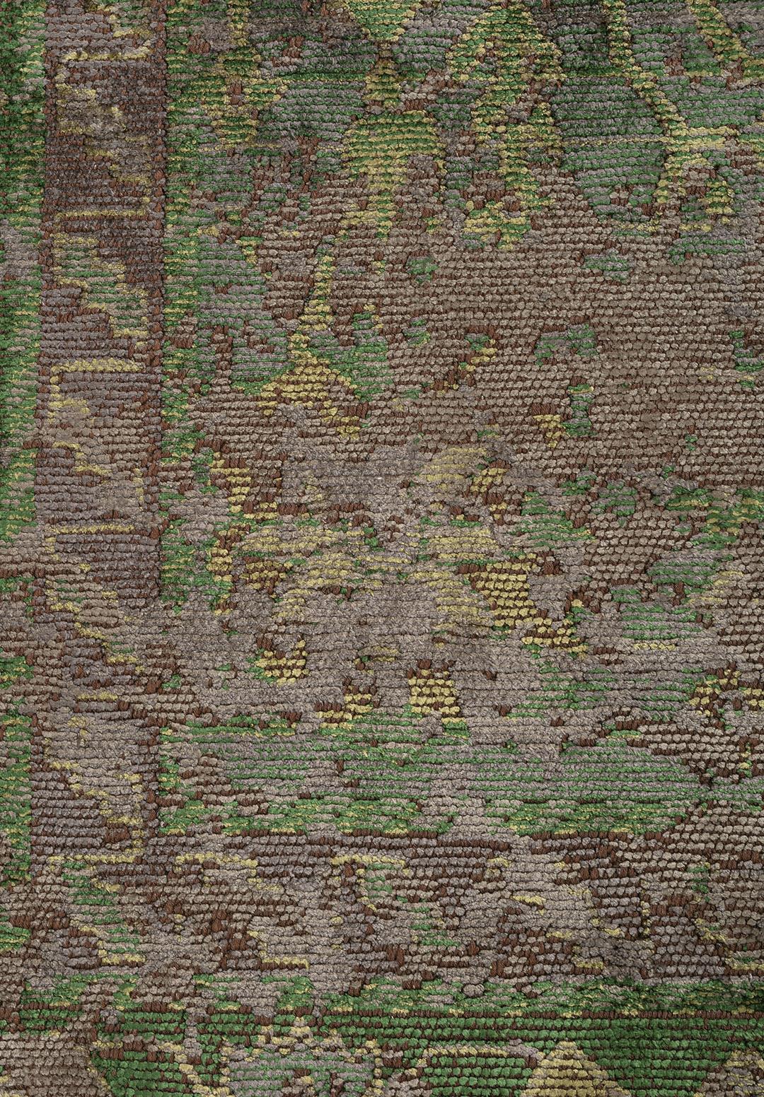 SPLENDOR ERA KHAKI - ANTHRACITE - FOREST GREEN - GREEN RUG