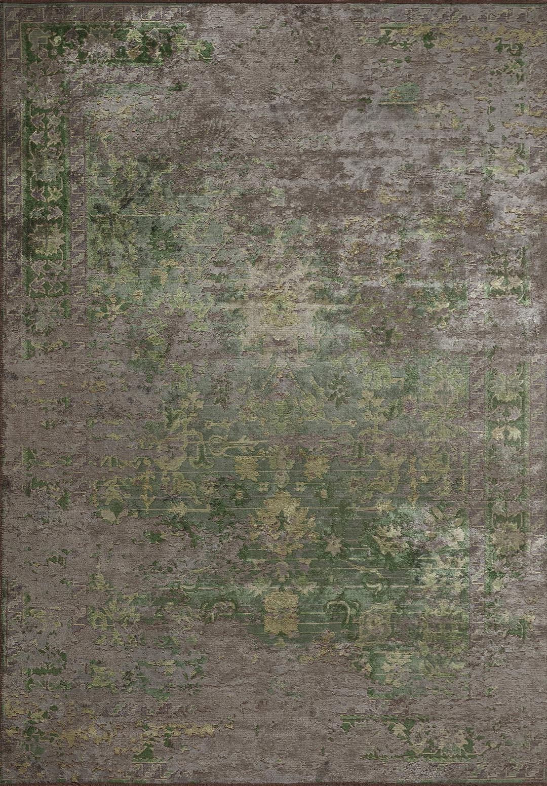 SPLENDOR ERA KHAKI - ANTHRACITE - FOREST GREEN - GREEN RUG