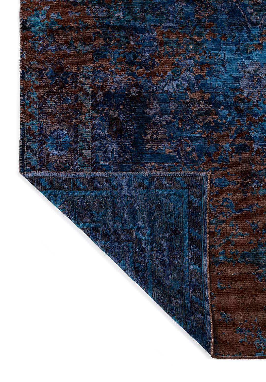 SPLENDOR ERA DARK BROWN - CYAN - DARK NAVY - NAVY BLUE RUG