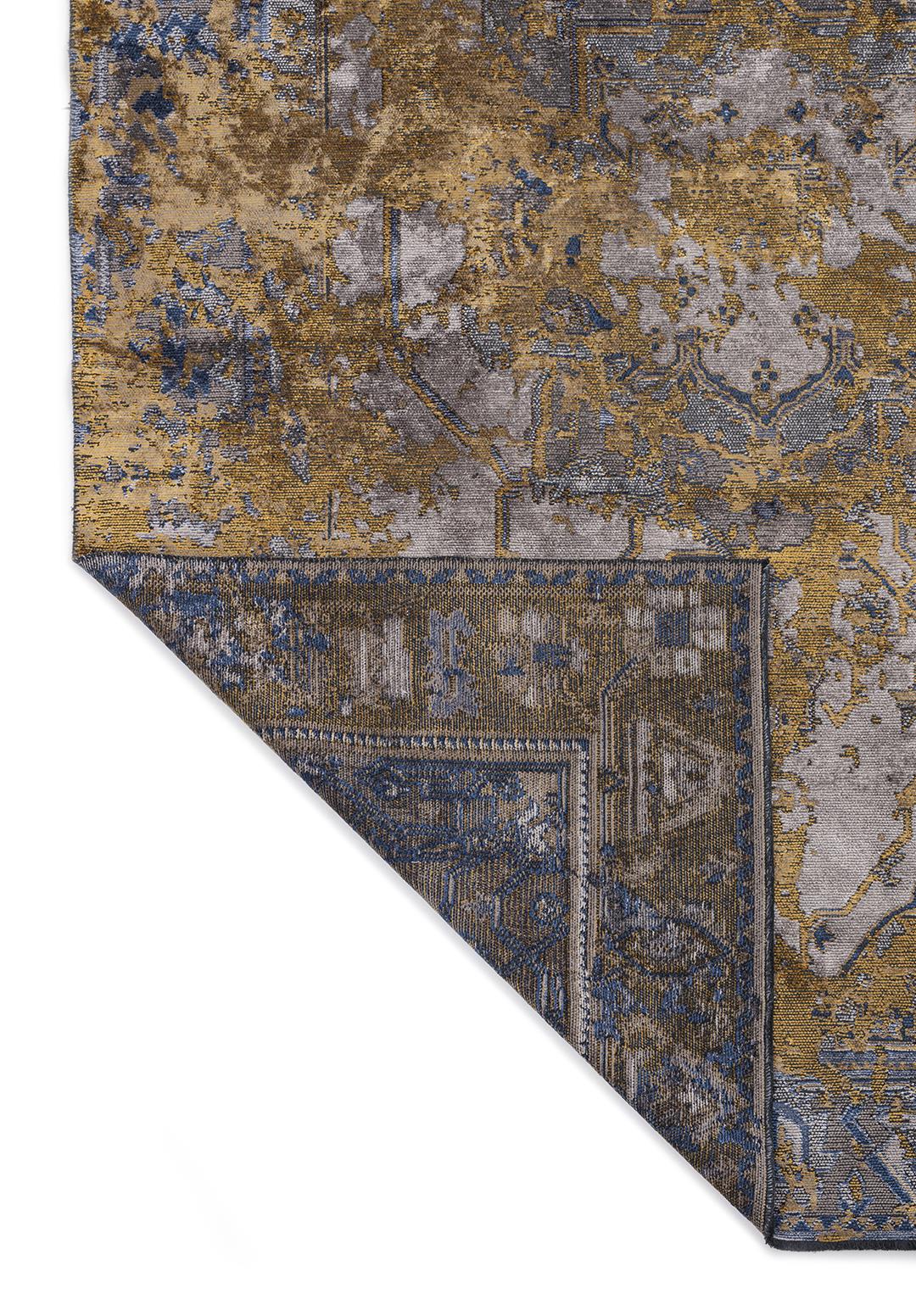 MONARCH ERA MUSTARD - DARK GREY - LIGHT GREY - NAVY BLUE RUG