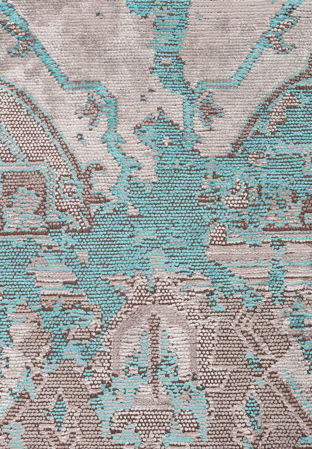 MONARCH ERA TURQUOISE - GREY - LIGHT GREY - DARK GREY RUG