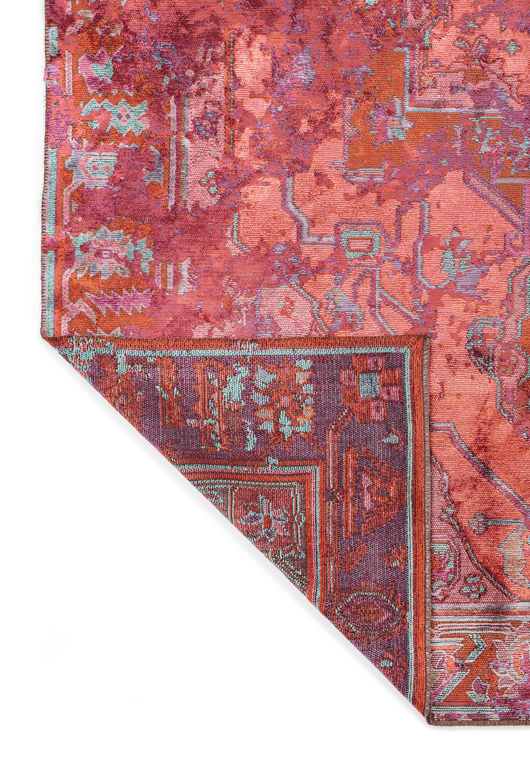 MONARCH ERA PURPLE - RUST - PINK - TURQUOISE RUG