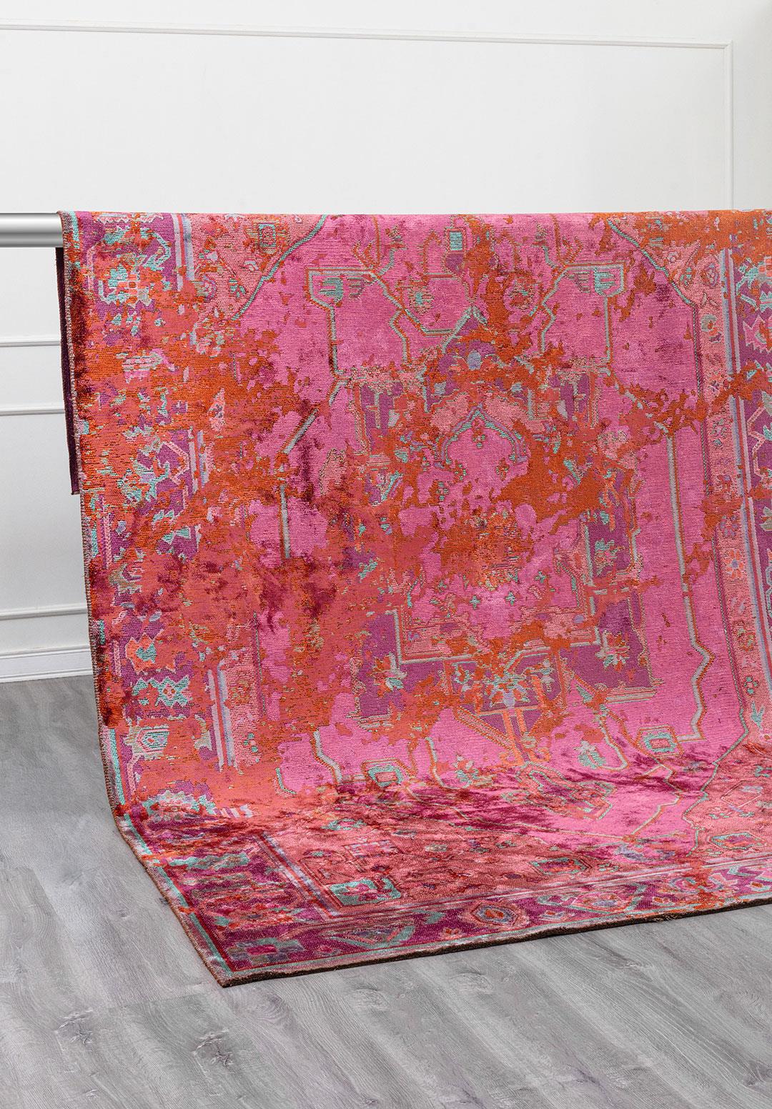 MONARCH ERA RUST - PURPLE - PINK - TURQUOISE RUG