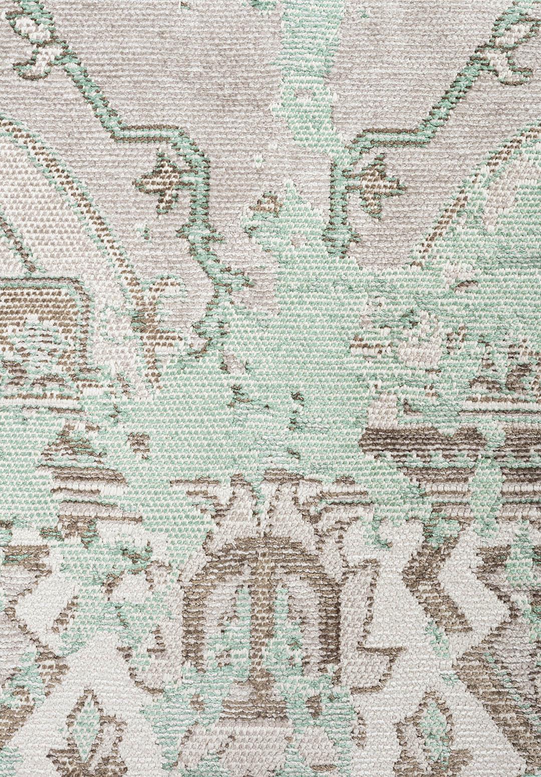 MONARCH ERA RIVER GREEN - ECRU - STONE - MINK RUG