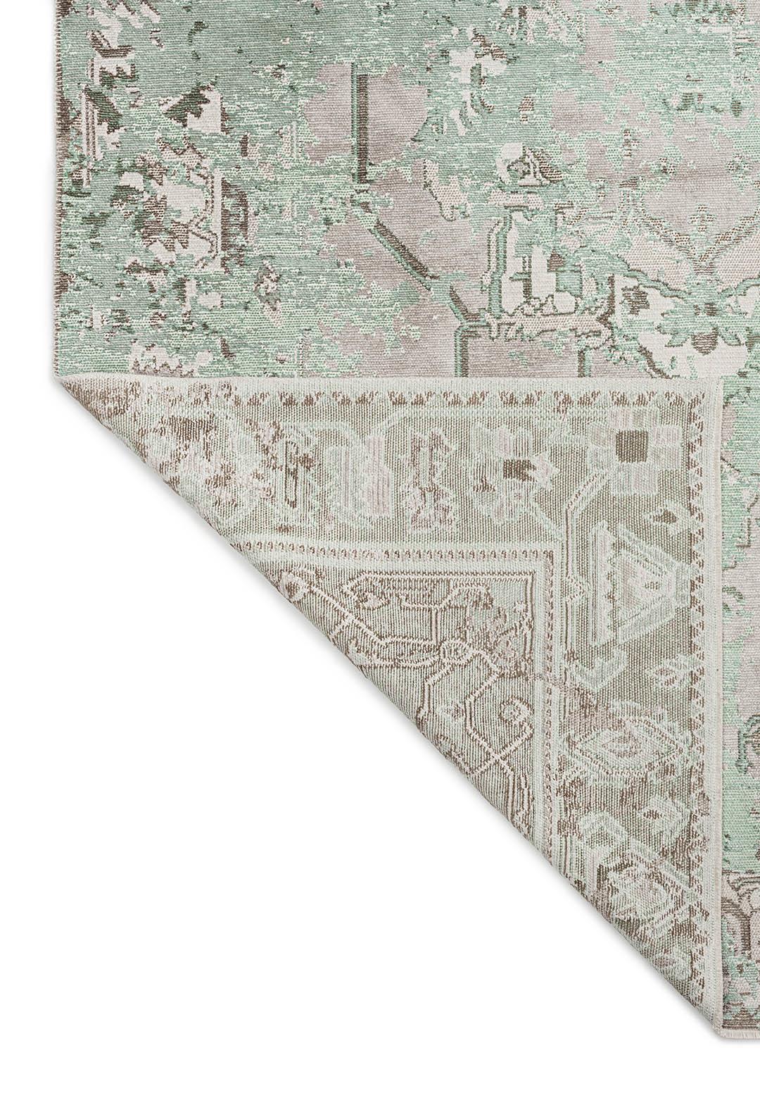 MONARCH ERA RIVER GREEN - ECRU - STONE - MINK RUG