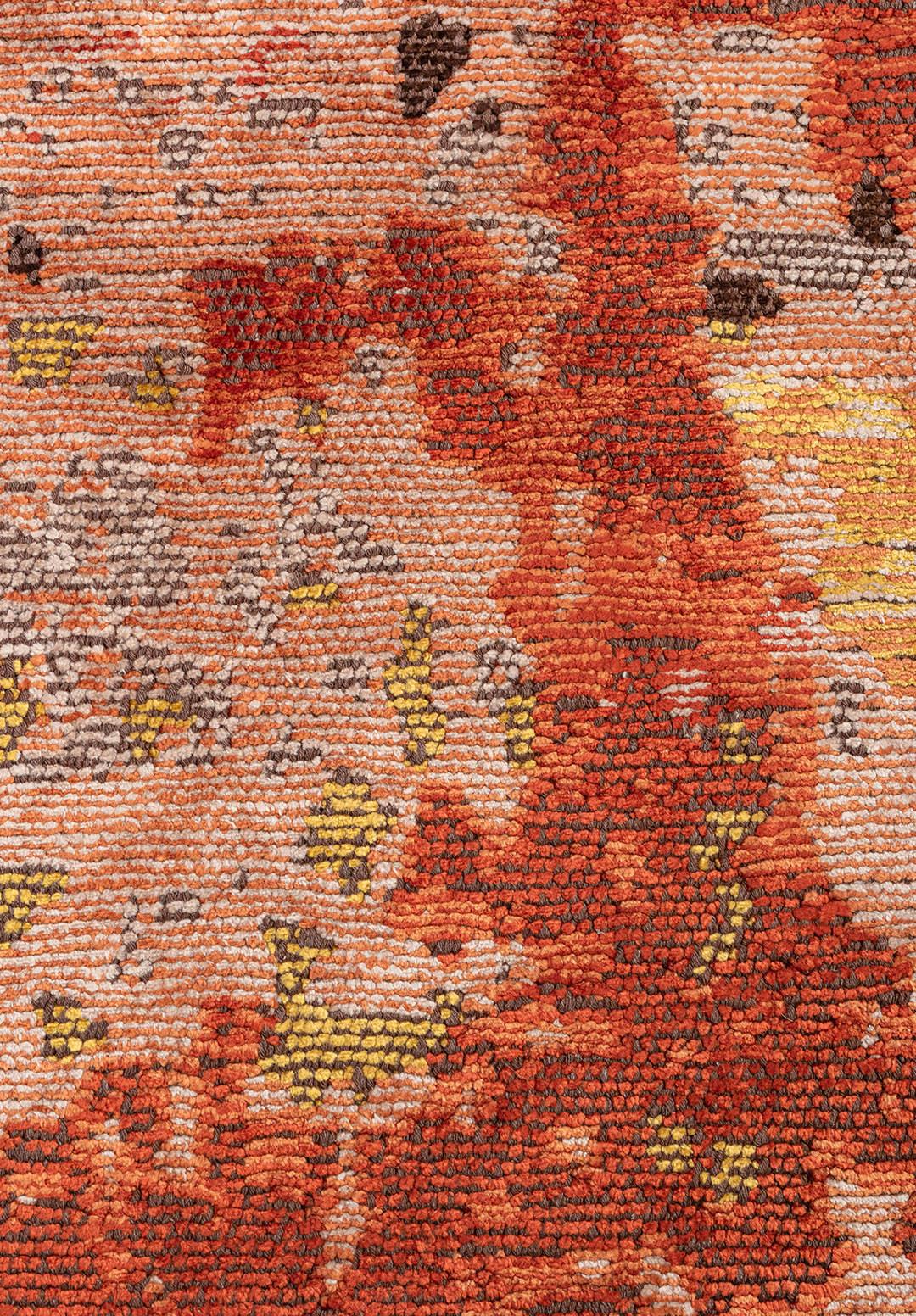 SERENITY CREAM - TERRA - RUST - YELLOW - CHERRY - DARK BROWN RUG